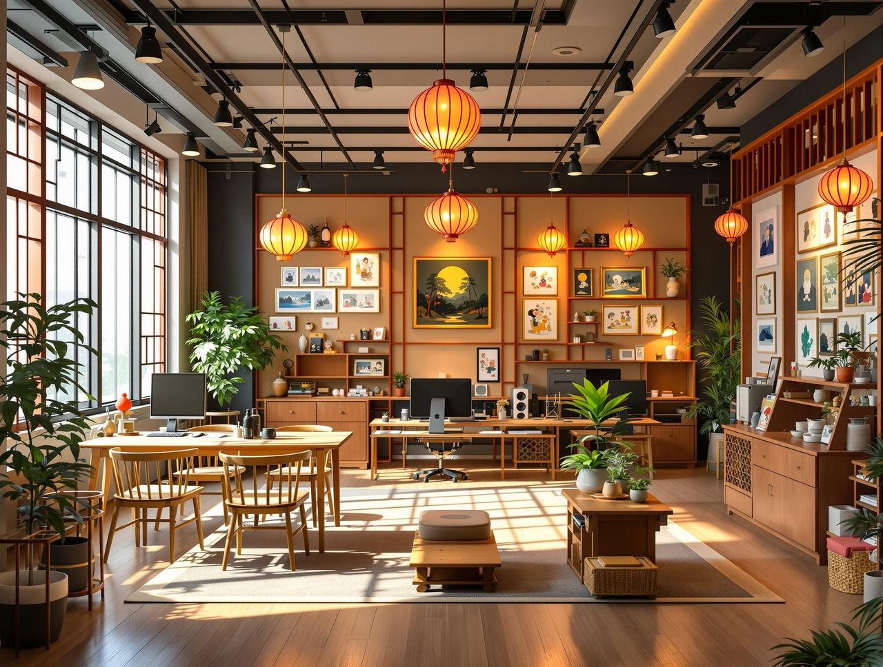 51AI短剧品牌故事 - 动画工作室温馨场景